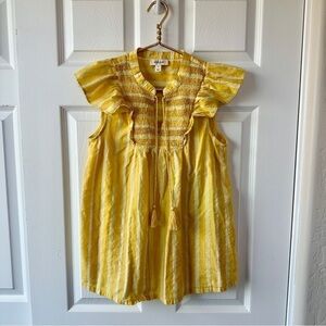 Style and Co Flutter Sleeve Airy Breathable Top, Women’s Size Small